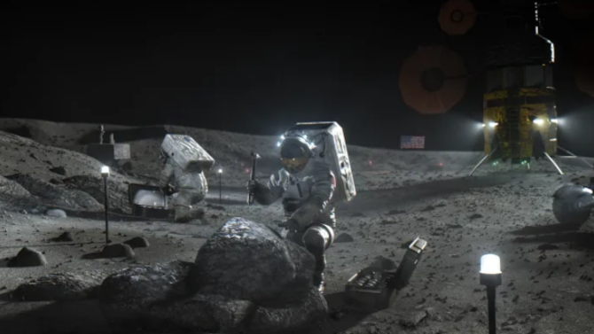 Astronautas na Lua