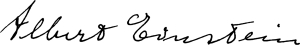 Assinatura de Albert Einstein